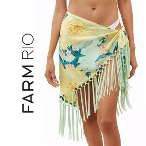 FARM Rio x Anthropologie Fringe Sarong